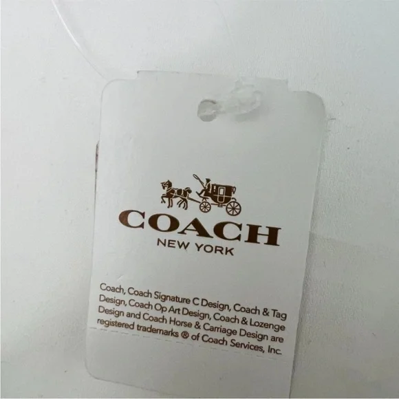 Coach Rexy And Carriage Hangtag Leather, Deep Red/ Oxblood - Picture 8 of 8
